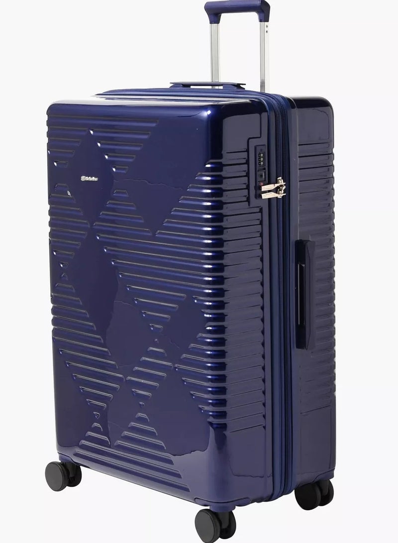 Echolac Extravagant 82 Cm Hardcase 4-Double Wheeled Expandable Check-In Luggage Trolley - Blue - Image 2